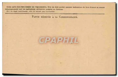 Carta de correspondência das forças da República — Modelo A' — Carta em franquia — Verso