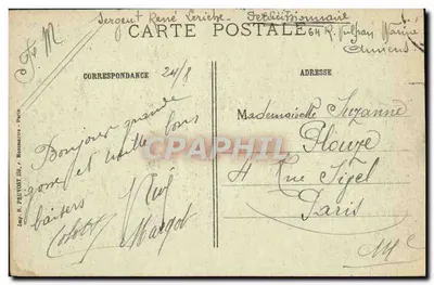 Amiens (Somme) — Katedra chroniona przed bombardowaniami — R.P. n°500 — Rewers