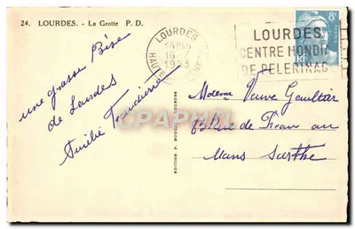 Lourdes — Góra — Wydawnictwo P. Doucet — Rewers