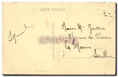 Lisieux (Calvados) - Igreja de São Ursino — G. Artaud, editor, Nantes, n°61 — Verso