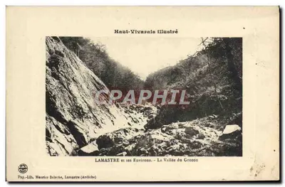 Lamastre e seus Arredores — A Vale do Grozon — Pap.-Lib. Maurice Delecche, Lamastre (Ardèche)