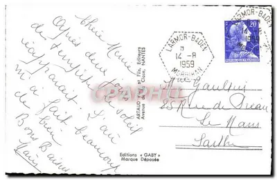 Larmor-Baden — Vista geral e locais — Éditions Gaby — Verso