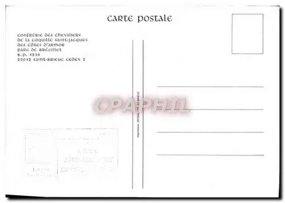 Festa da Lota Saint-Jacques — Saint-Quay-Portrieux — Confraria dos Cavaleiros da Lota — Verso