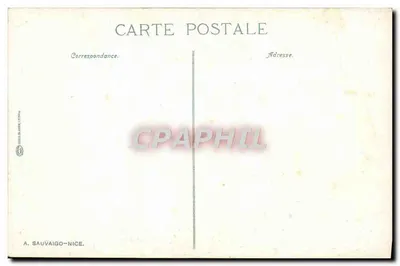 Menton. Czerwone skały. Granica włoska — N.D. Fot. — nr 900 — Rewers