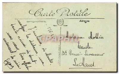 Mantes — Promenada Wyspy Damskiej — LL. n°15 — Rewers