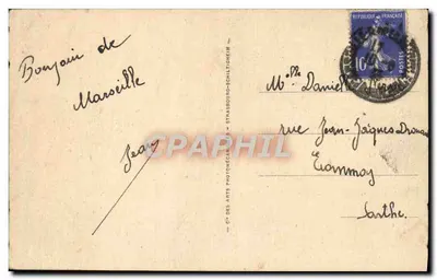 Marseille — De Kathedraal en Notre-Dame de la Garde — LL 140, Cie des Arts Photomécaniques Synasboung-Schiltigheim — Achterkant