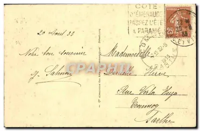 Mont-Saint-Michel - A Abadia - O Claustro - Detalhe — Bilhete postal antigo n°32, editor Alacrinze des Arts — Verso