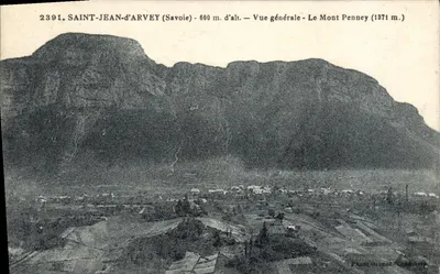 Saint-Jean-d'Arvey (Savoie) — Vista geral — Mont Penney (1371 m) — Foto Grimal / Chambéry