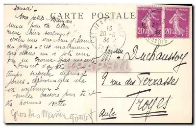 Saint-Jean-d'Arvey (Savoie) — Vista geral — Mont Penney (1371 m) — Foto Grimal / Chambéry — Verso
