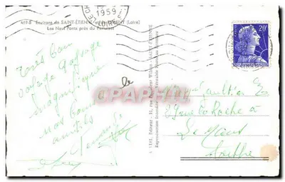 Les Neuf Ponts obok Pertuiset — VIAL, wydawca n°469-8 — Rewers