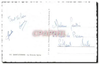 Saint-Étienne — La Grande Église — éditeur Cie des Arts Photographiques — Rückseite
