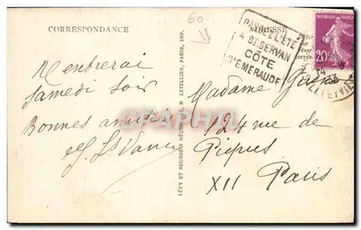 Saint-Servan — Wieża Solidor i Fort Saint-Père — LL — Rewers