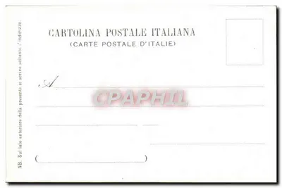 Dante e Béatrice — vista de Florença — Francesco Pinesider, Editor - n° 677 — Verso