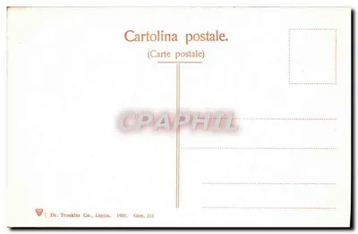 Gênova - Camposanto - Galleria Inferiore — Dr. Trenkler Co., Lipsia, n° 113 — Verso