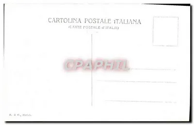 Gênova - Camposanto - Panorama geral — Cartas Postais Italianas, B. & C., Zürich — Verso