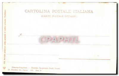 Monument Carpaneto - Rzeźba Scanzì w Genui-Staglieno — Dr. Treunkler Co., Lipsia — Rewers