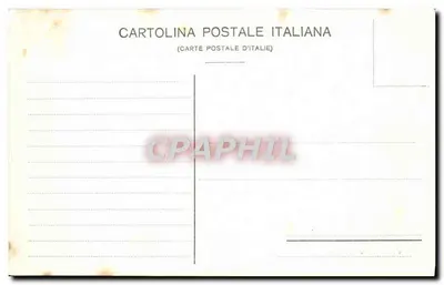 Genua — Piazza Principe z pomnikiem Duca di Galliera — Cartolina Postale Italiana — Rewers