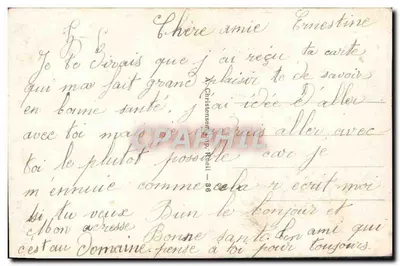 Joven pareja — escena romántica — Mimosa, n° 309 — Reverso