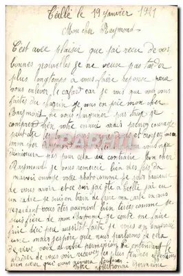 Nova Escócia — Casamento — Carta postal de casamento com texto manuscrito — Verso