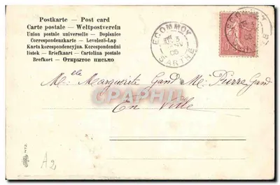 Anémonas — buquê colorido — editor desconhecido, número de série não visível — Verso