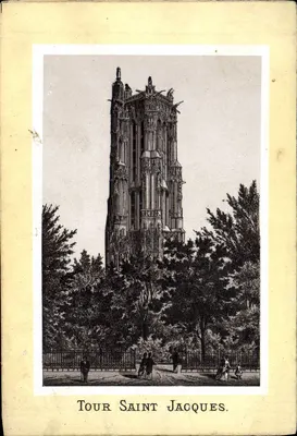 Tour Saint Jacques — gravure — Éditeur non visible