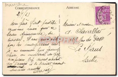 Saint-Lô — Ogólny widok wykonany z Perelles du Bon-Sauveur — ND — Rewers