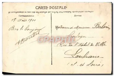 Autun — Widok na wodospad BriseCou — Fototypia J. Cauquigniot - Autun — Rewers
