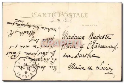 Saint-Nazaire — zatopienie statku 'La Champagne' — Artaud et Nozais, Nantes — Rewers