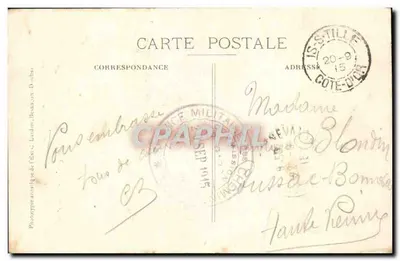 IS-SUR-TILLE — Castelo da Torre — Edição Michel, Is-sur-Tille — Verso