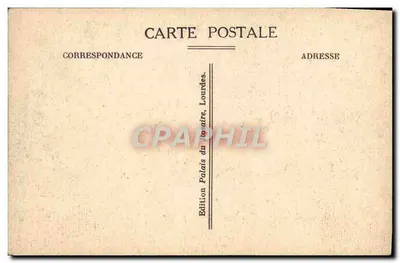 LOURDES — Ogólny widok Bazyliki — Wydawnictwo Palais du Rosaire — Rewers