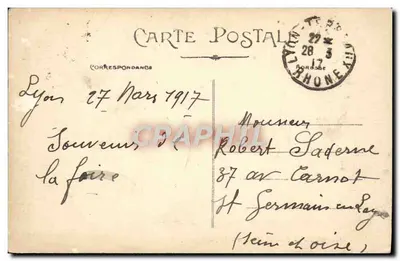 LYON — Plac Jakobinów — Fontanna — E. R. — Rewers