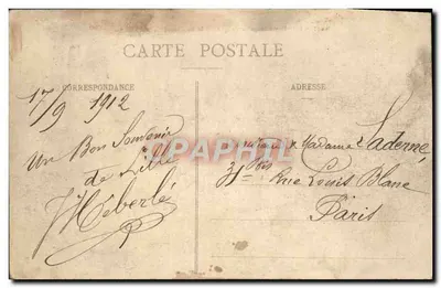 LILLE - Panoramische uitzicht op de Boulevard Carnot - E. C. — Achterkant