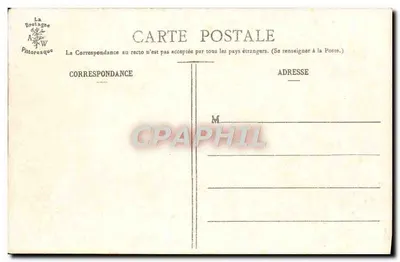 Castelo de Kergrist - Fachada Leste — Coleção A. Waron, St-Brieuc — Verso