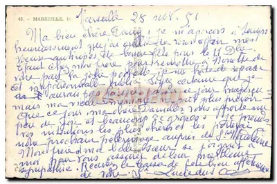 Marseille — Pałac Longchamp, Zamek If, La Canebière — Mireille — Rewers