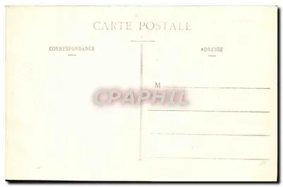 La Délivrande - Panorama — widok miasta z kościołem z dwoma dzwonnicami — Rewers