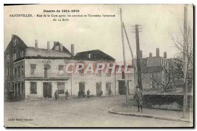 बैडोंविलर - गेट डी ला गार लड़ाई और 12 अगस्त 1914-1915 के बावरियाई आक्रमण के बाद — क्लिचे एमिल फूर्नियर