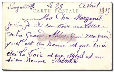 Provins — Torre de César (século XII) — Edição Fermin Louis, n°87 — Verso