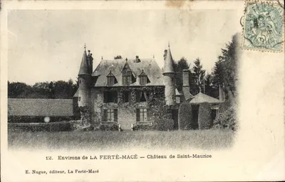 Ao redor de LA FERTÉ-MACÉ — Castelo de Saint-Maurice — E. Nugue, editor, La Ferté-Macé