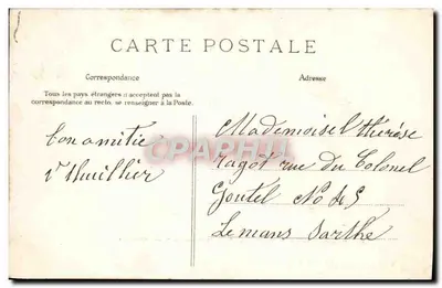 Ao redor de LA FERTÉ-MACÉ — Castelo de Saint-Maurice — E. Nugue, editor, La Ferté-Macé — Verso