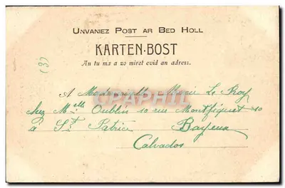 Huelgoat — Die Kapelle Saint-Herbot — Verlag Lebigot, Brest — Rückseite