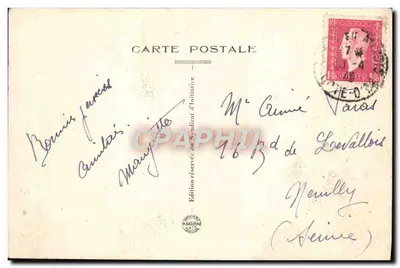 Semur — Les Quais et la Tour Margot — Edição do Syndicat d'Initiative — Verso