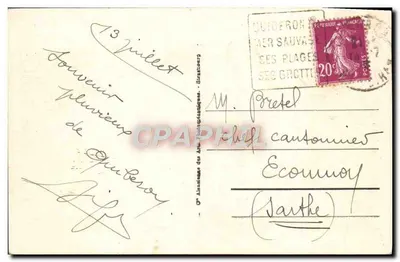 Quiberon - De Roche van Beg-er-lan — uitgever ARA, n° 39 — Achterkant