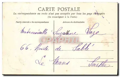 Skalista „l'ierre Percée” — widok skalisty „Rocher Percé” przy niskiej mierze — kolekcja Delaunau, nr 237 — Rewers