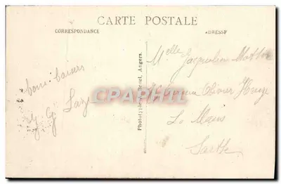 Saumur (M.-et-L.) — La Loire i Hotel de Ville — A.B. Wydawca A.B. — Rewers