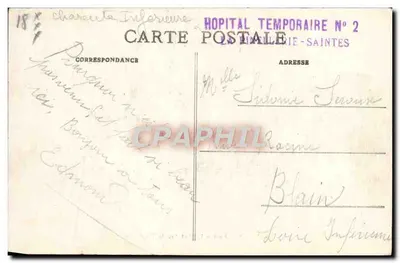 SAINTES — Stary Most i Arcus Triumfalny — Papeterie J. Prévost, wydawca — Rewers