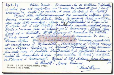 La Grotte — Widok drogi i ścieżki — Adria — Rewers