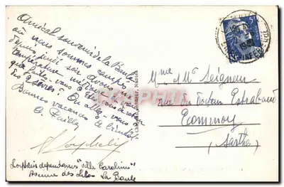 Le Pouliguen (Loire-Inf.) — O Porto, em direção à Promenade, tirado da margem esquerda — série 38 — Verso