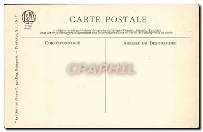 Pyrénées — Widok wsi w górach — Eug. Bourgeois, nr 7 — Rewers