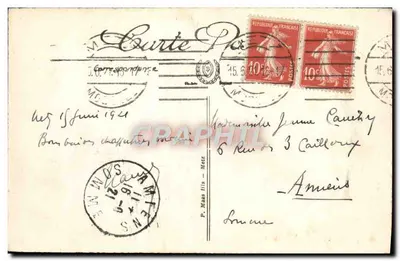 Metz — L'Hôtel des Postes et la Gare — LL. n° 54 — Achterkant