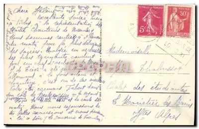 ENV. de VICHY - Dolina Jolan i Trasa Malavaux — Wydawca ARA, n° 401 — Rewers
